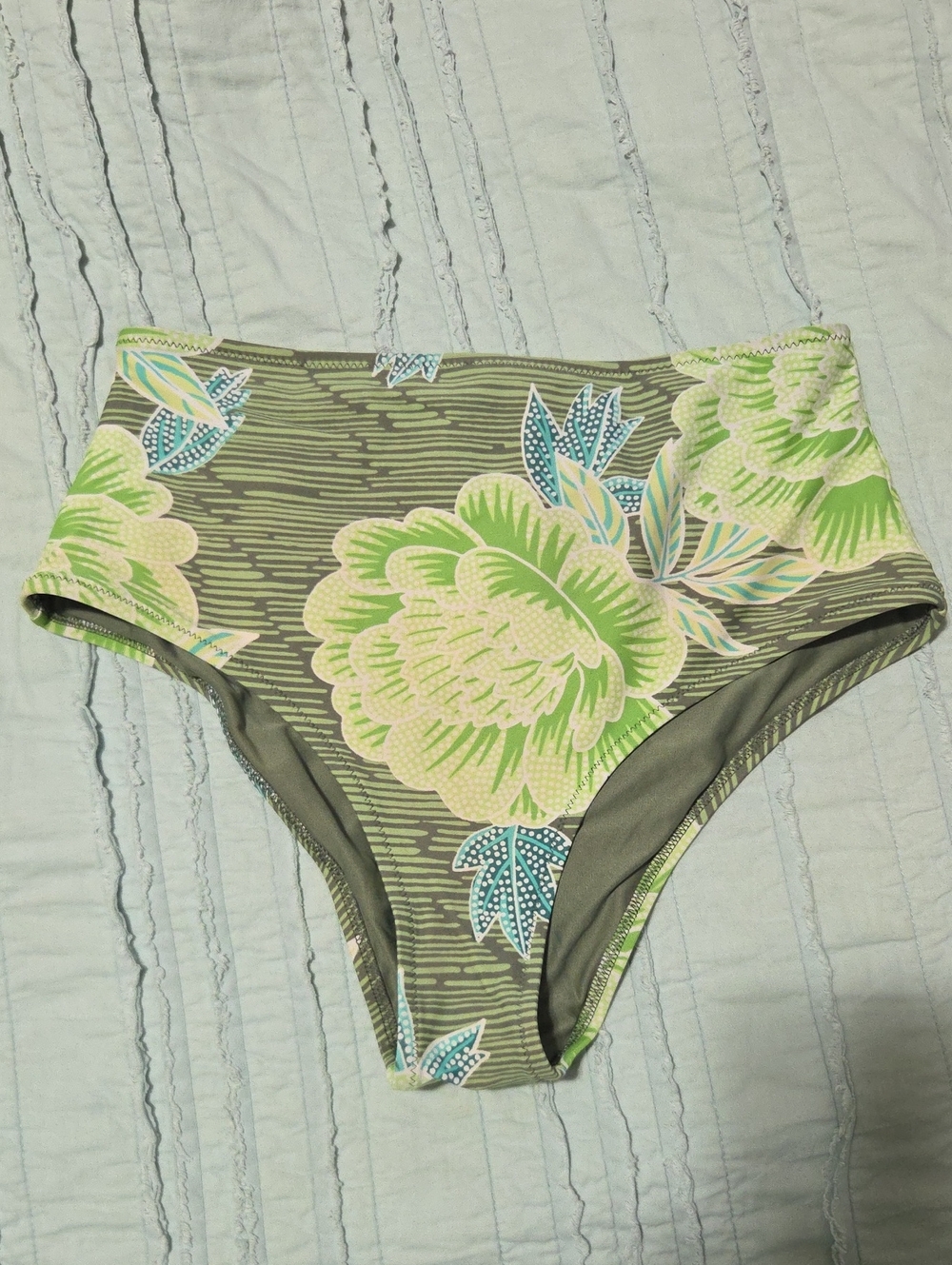 Aerie Floral High Rise Swim Bottoms - Medium